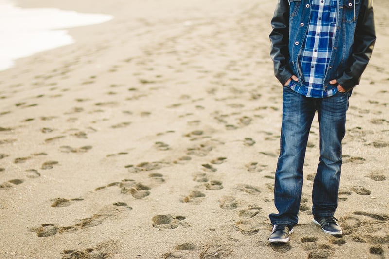 Footsteps on the Beach